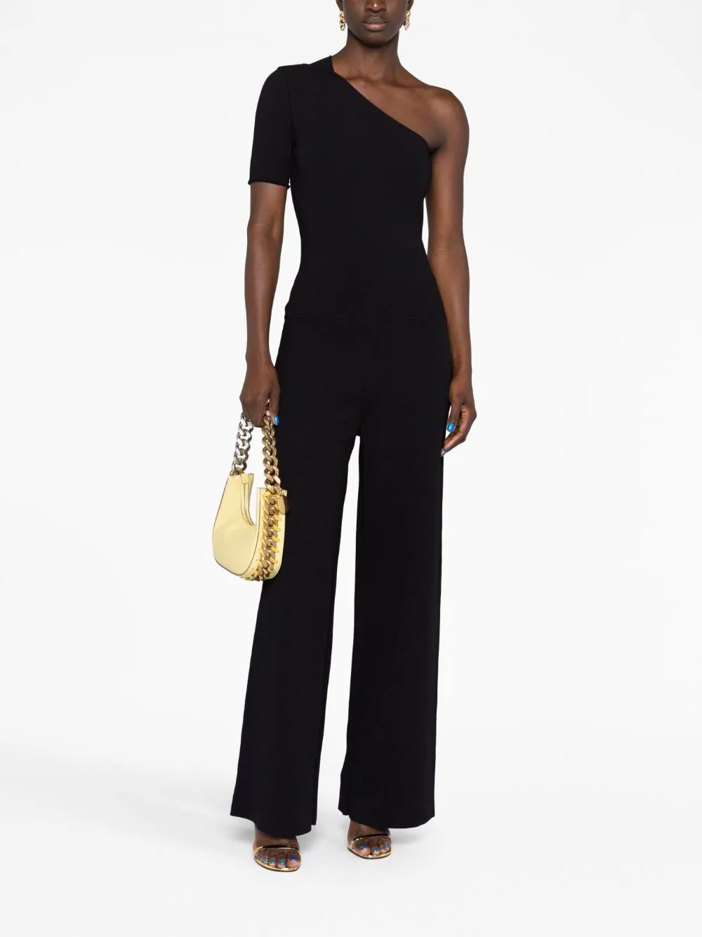 Stella McCartney Compact Knit All In One Jumpsuit Black 2