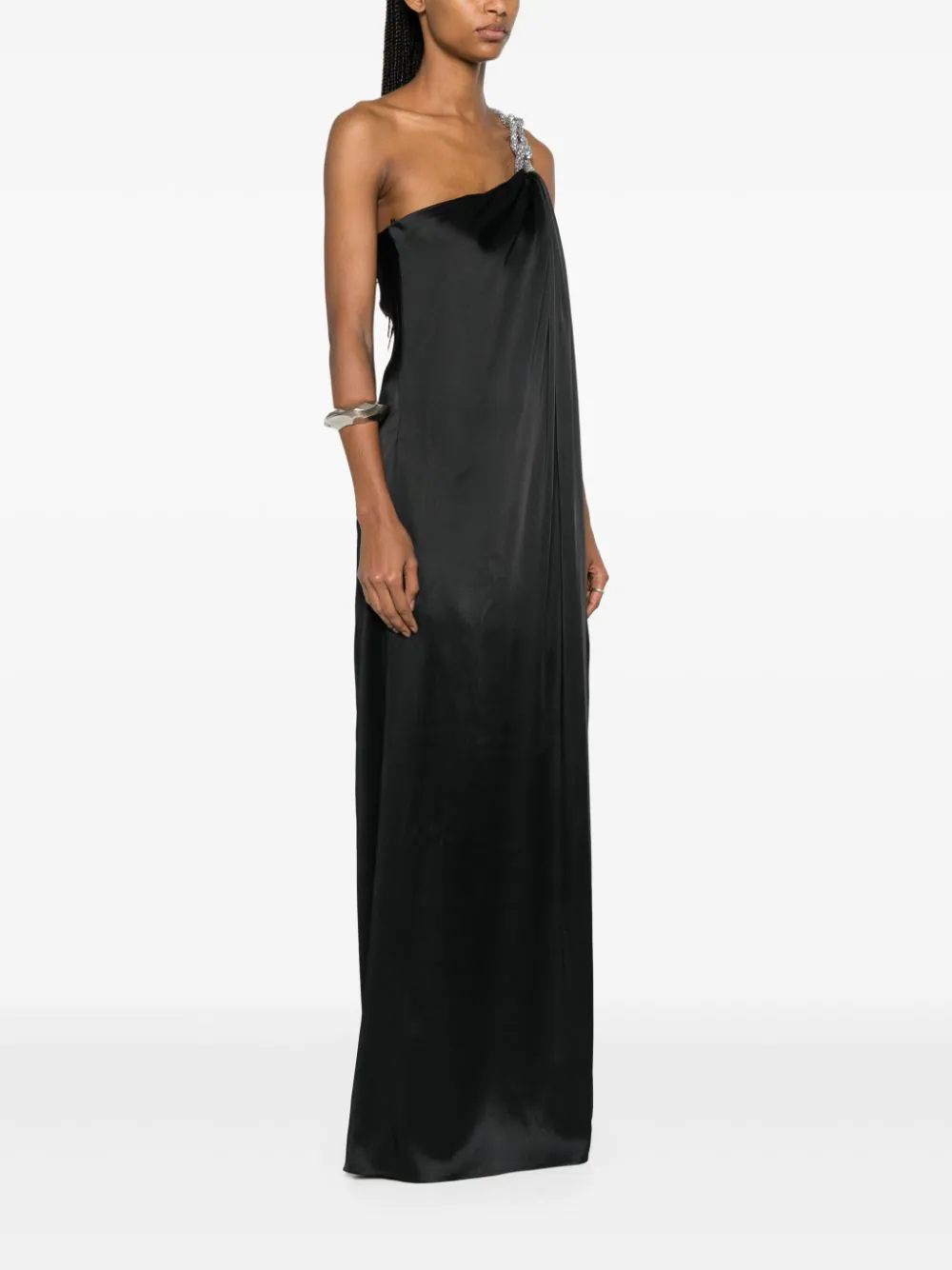 Stella-McCartney-Falabella-Crystal-Satin-Gown-Black-3