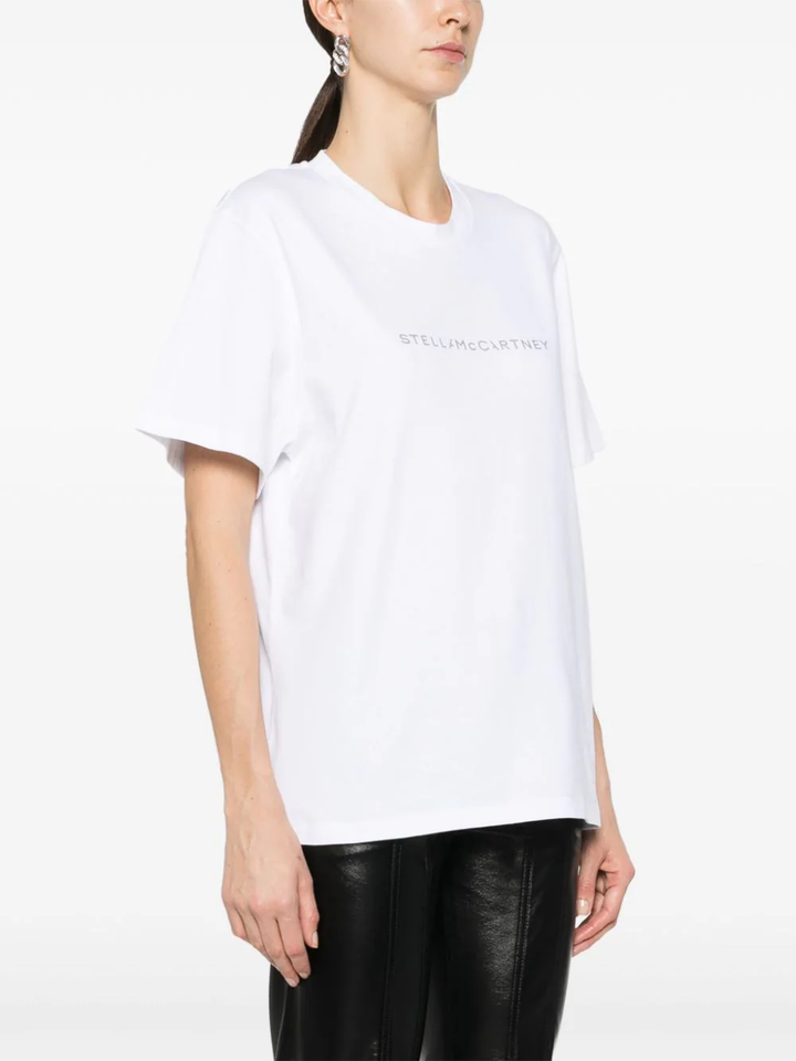 Stella-McCartney-Iconic-Glitter-Logo-Tee-White-3