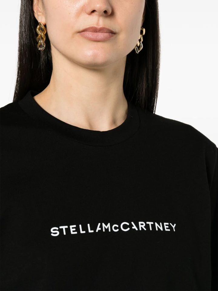 Stella-McCartney-Iconic-Logo-Print-Tee-Black-5