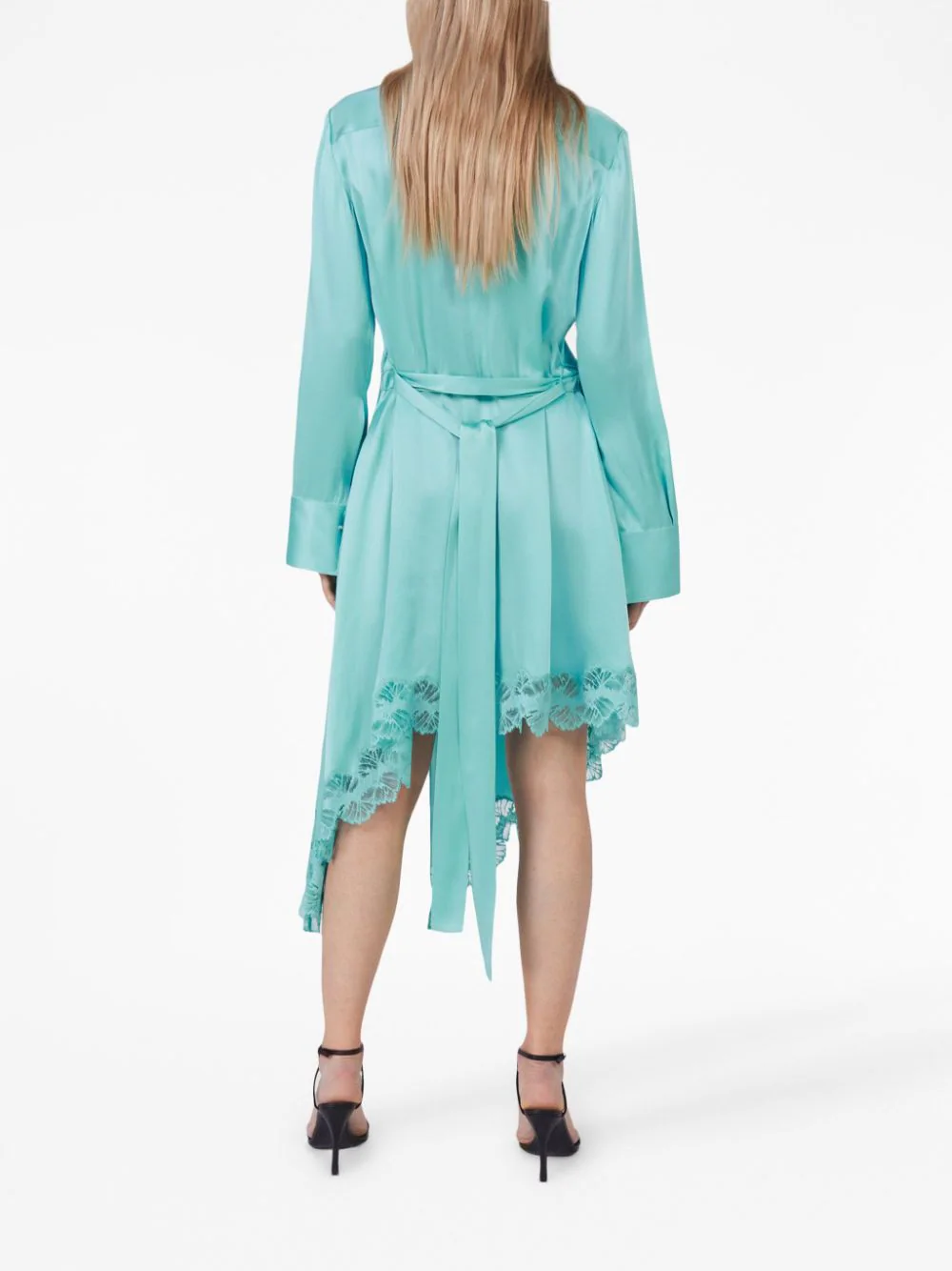 Stella McCartney Lace Dress With Neck Sash Light Blue 3