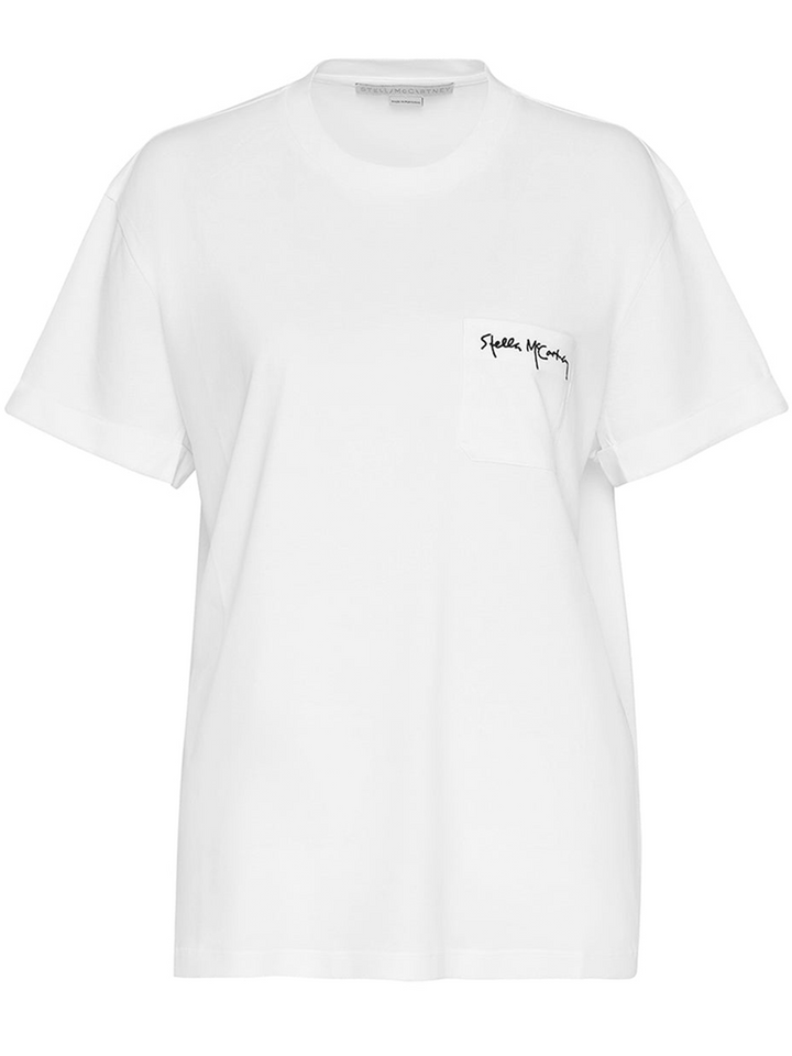 Stella McCartney Love Heart Embroidery T Shirt white 1