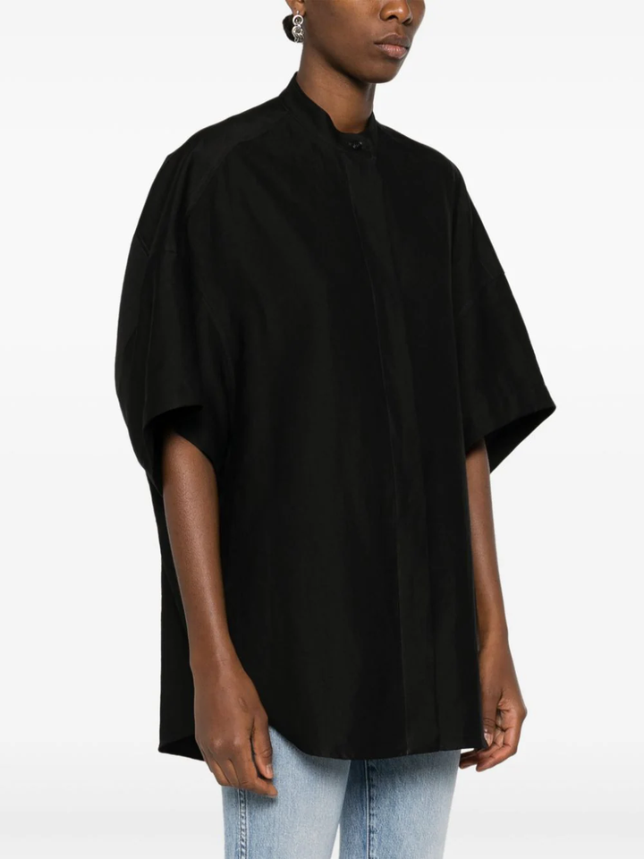 Stella-McCartney-Mandarin-Collar-Tunic-Shirt-Black-3