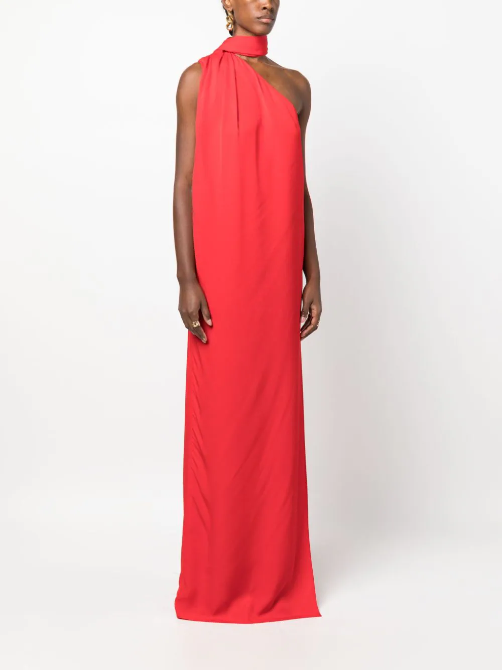 Stella-McCartney-Scarf-Long-Dress-Red-3