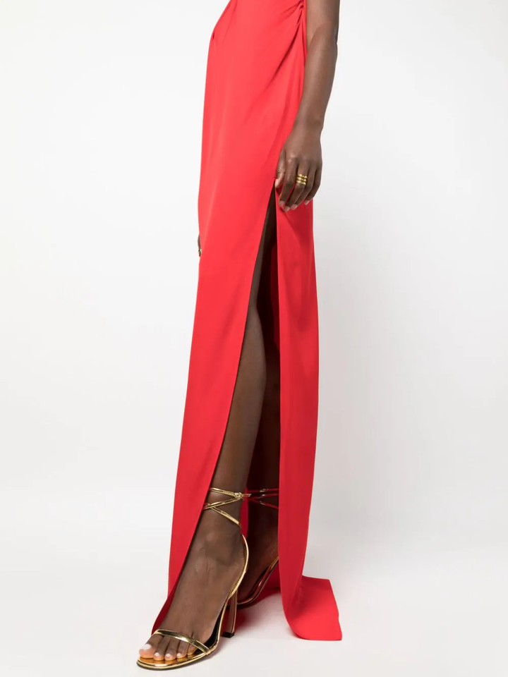 Stella-McCartney-Scarf-Long-Dress-Red-5