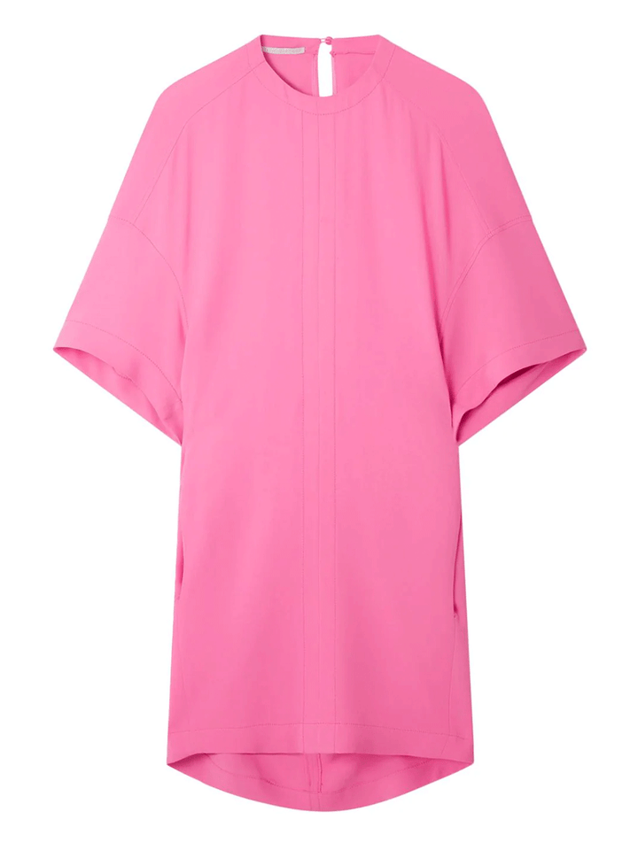 Stella-Mccartney-Cape-Short-Dress-Pink-1