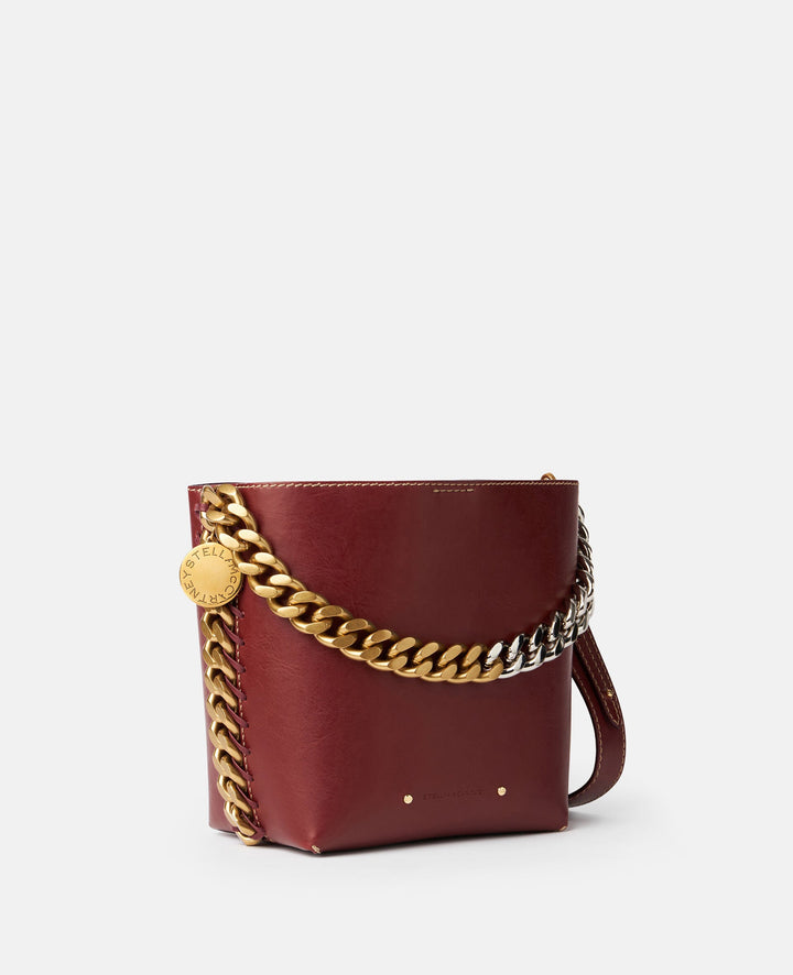 Stella Mccartney Frayme Bucket Alter Mat Shoulder Bag Burgundy 3