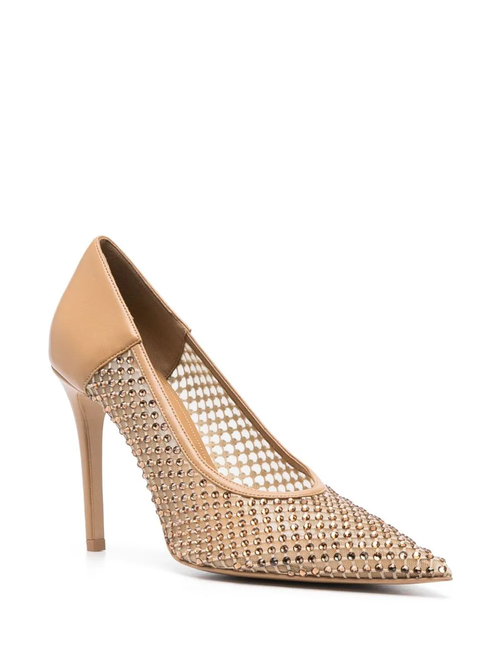 Stella Mccartney Iconic Mesh Heels Brown 2