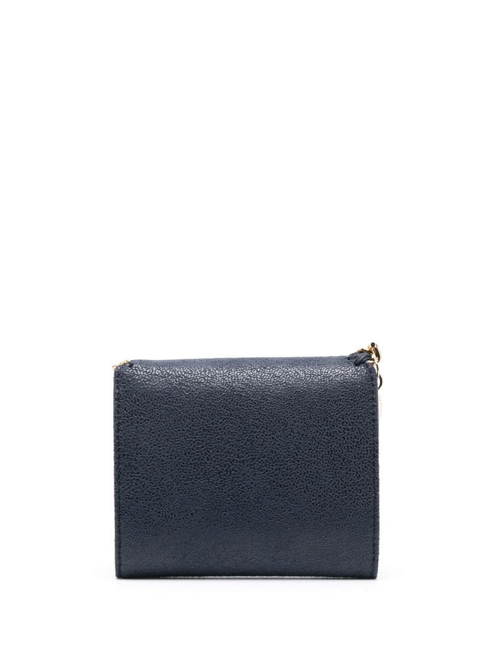 Stella Mccartney Small Flap Wallet Eco Shaggy Deer Indigo 2