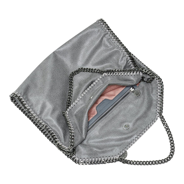 Stella McCartney 3 Chain Eco Shaggy Deer Tote Light Grey 4