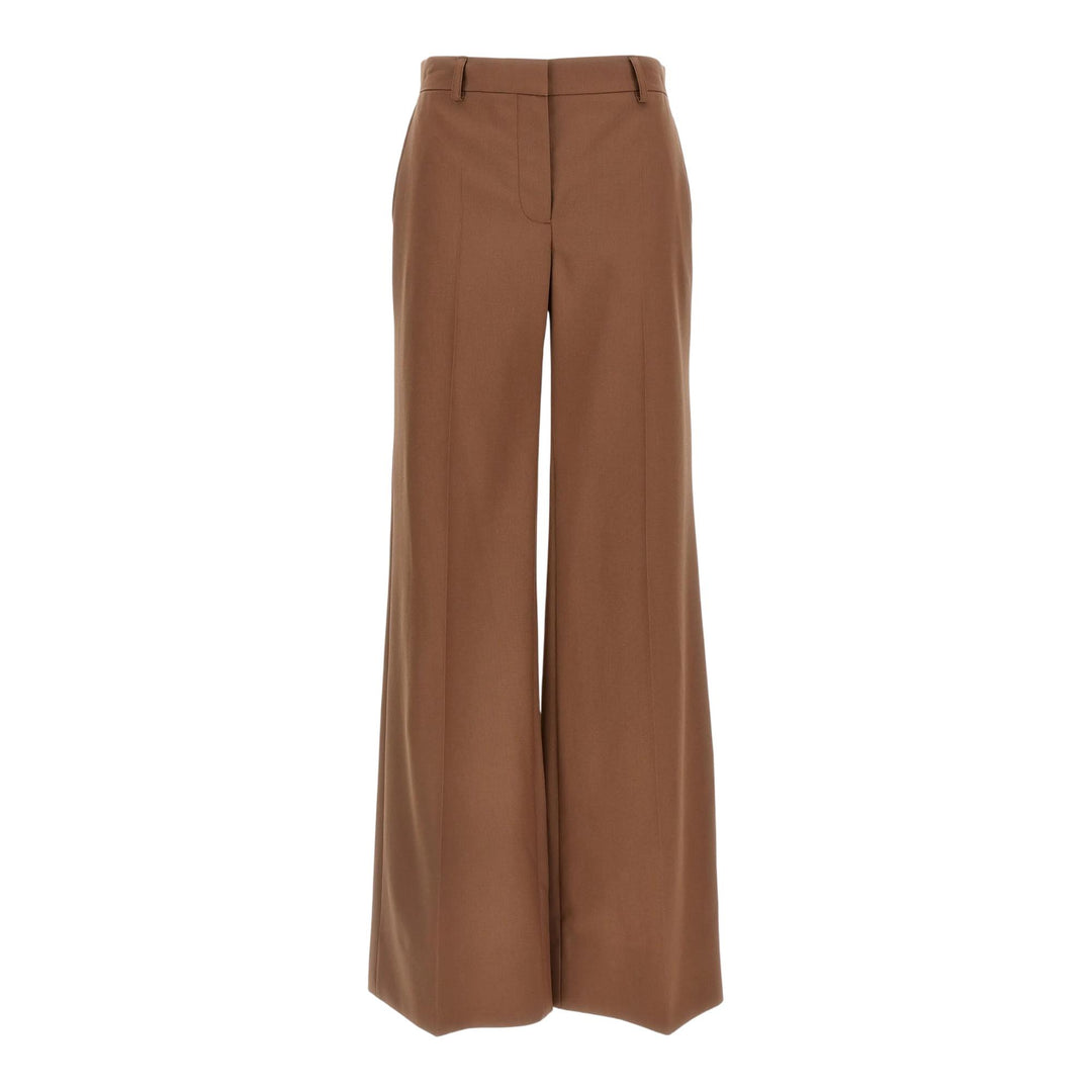 Club21 - Stella McCartney - Canvas Tailoring Flared Trousers - PANTS - Brown