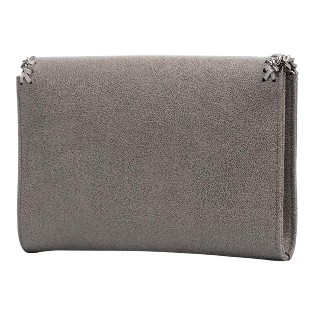 Stella McCartney Falabella Mini Shag Silver Chain Light Grey 2