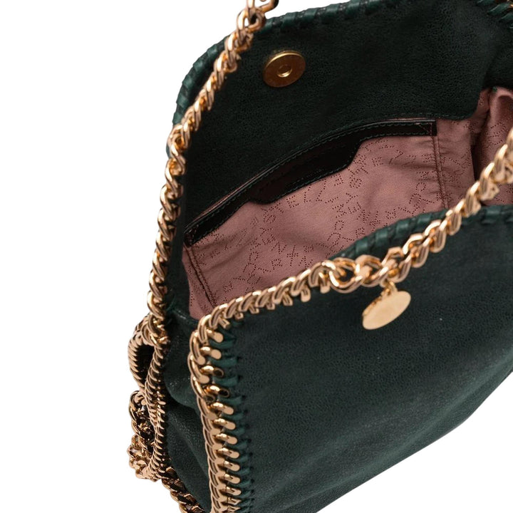 Stella McCartney Falabella Mini Tote Gold Chain Black 5