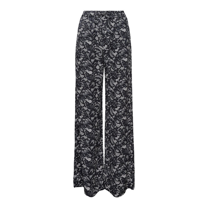 Club21 - Stella McCartney - Lace Print PJ Trousers - PANTS - Black