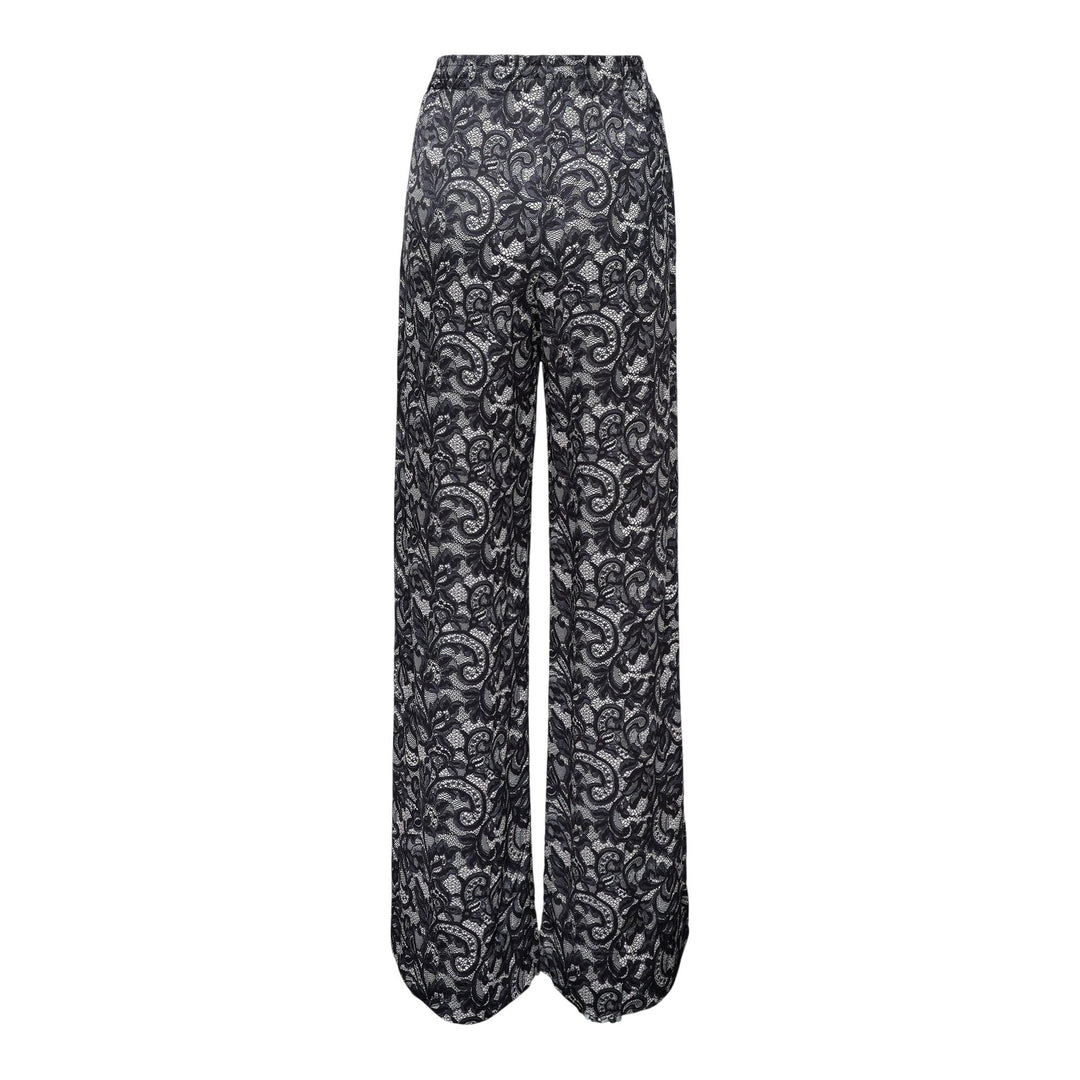 Club21 - Stella McCartney - Lace Print PJ Trousers - PANTS - Black