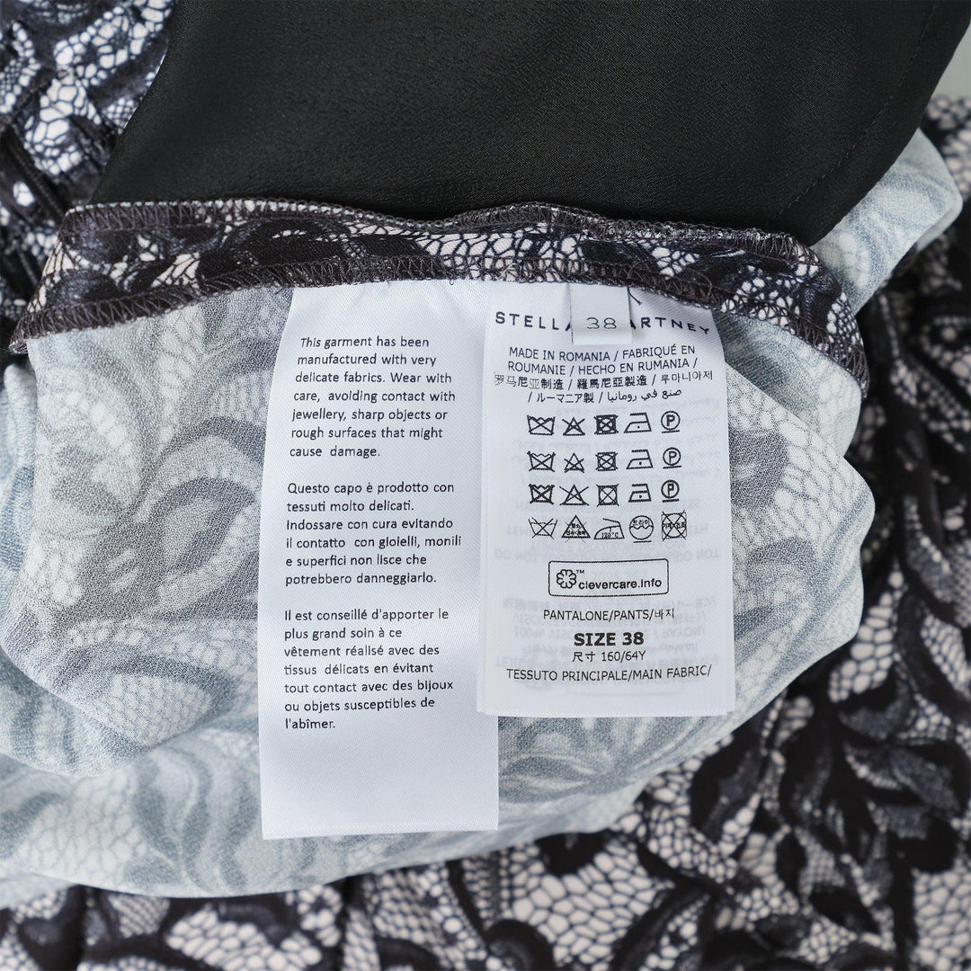 Club21 - Stella McCartney - Lace Print PJ Trousers - PANTS - Black