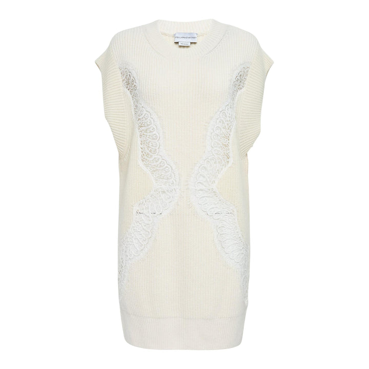 Club21 - Stella McCartney - Miracle Lace Sleeveless Top - KNIT TOPS - Off-White