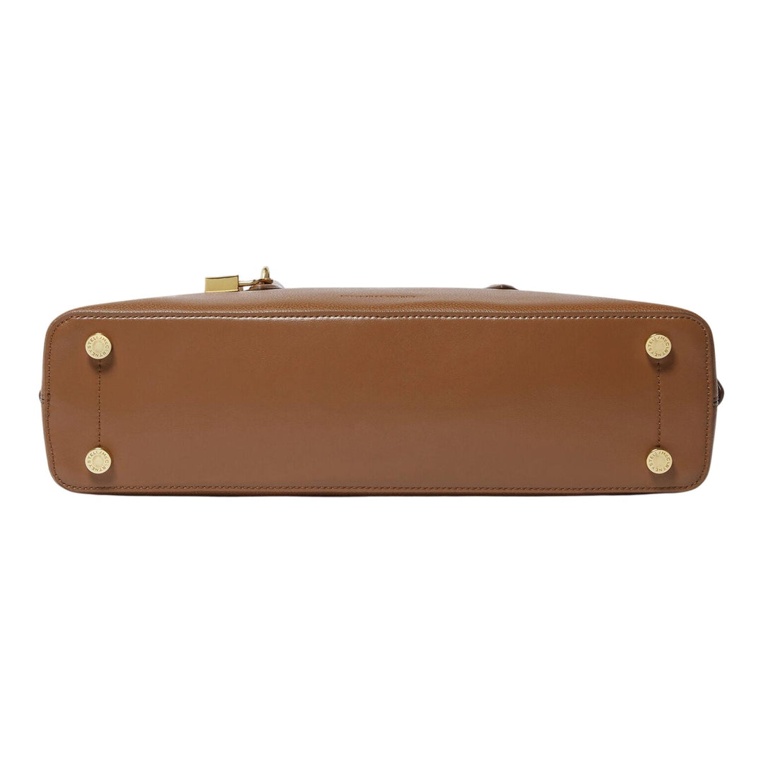 Club21 - Stella McCartney - Ryder Horseback Shoulder Bag Embossed Grainy - HANDBAGS - Brown