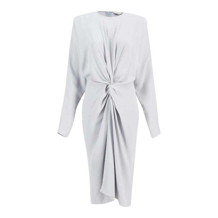 Club21 - Stella McCartney - Satin Matt Side Twist Midi Dress - WOVEN DRESSES - Light Blue