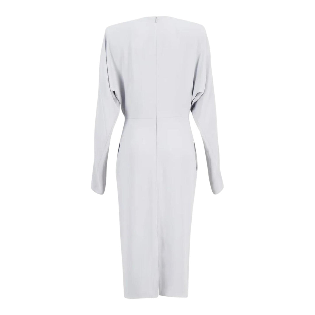Club21 - Stella McCartney - Satin Matt Side Twist Midi Dress - WOVEN DRESSES - Light Blue