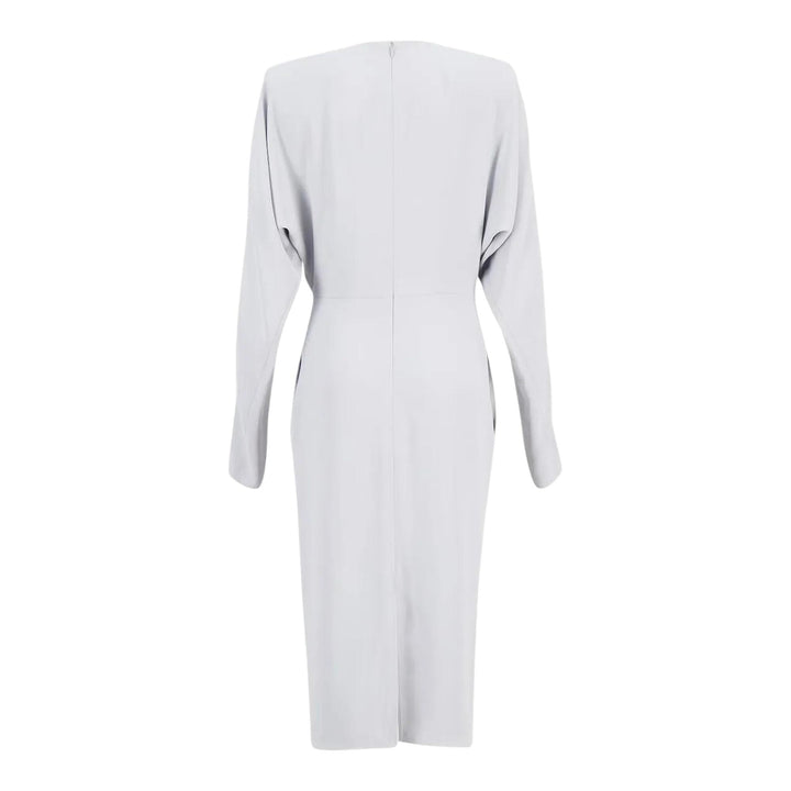 Club21 - Stella McCartney - Satin Matt Side Twist Midi Dress - WOVEN DRESSES - Light Blue