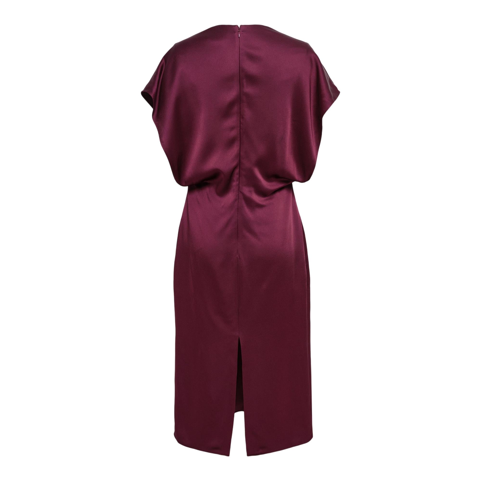 Satin V Neck Midi Dress | Stella McCartney