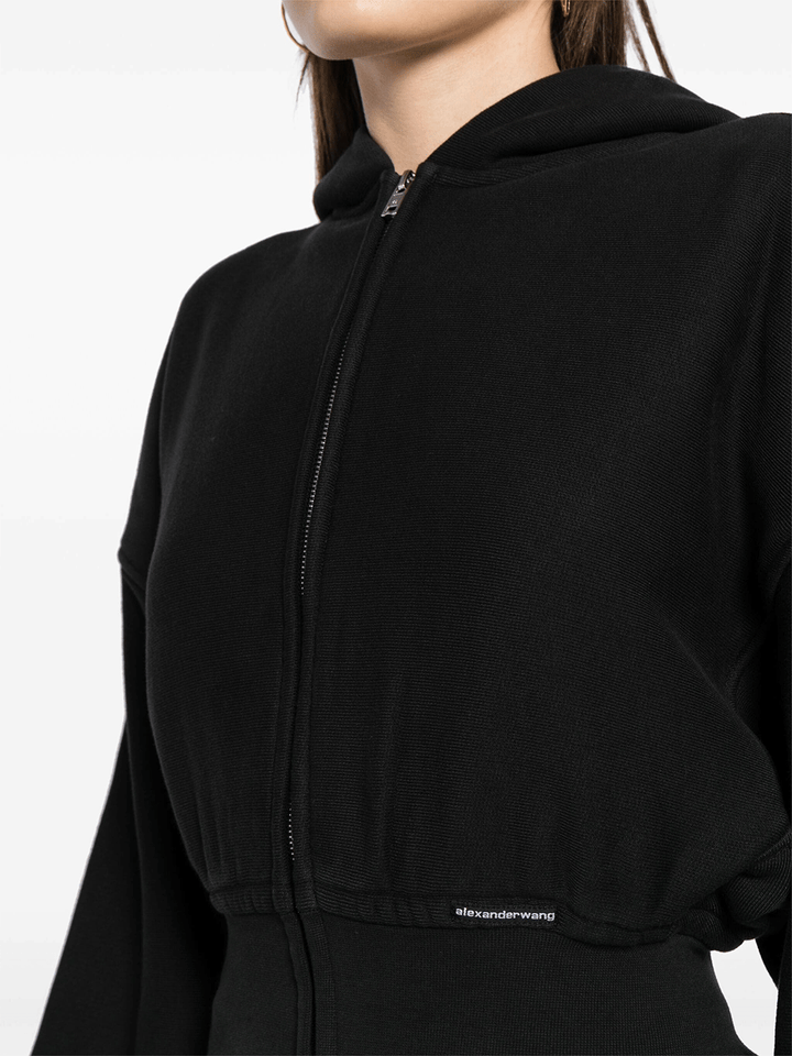 T-By-Alexander-Wang-Cropped-Zip-Up-Hoodie-With-Bra-Black-5