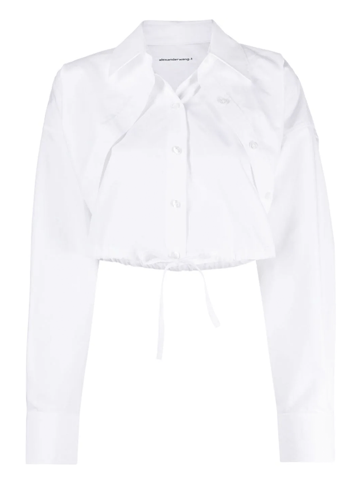 T-By-Alexander-Wang-Double-Layered-Cropped-Shirt-White1