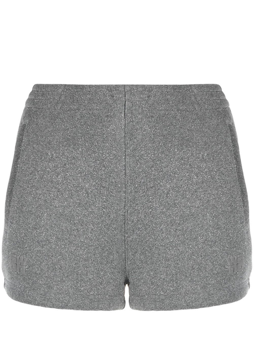       T-By-Alexander-Wang-Glitter-Essential-Terry-Sweatshorts-Sliver-1