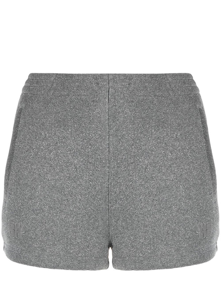       T-By-Alexander-Wang-Glitter-Essential-Terry-Sweatshorts-Sliver-1