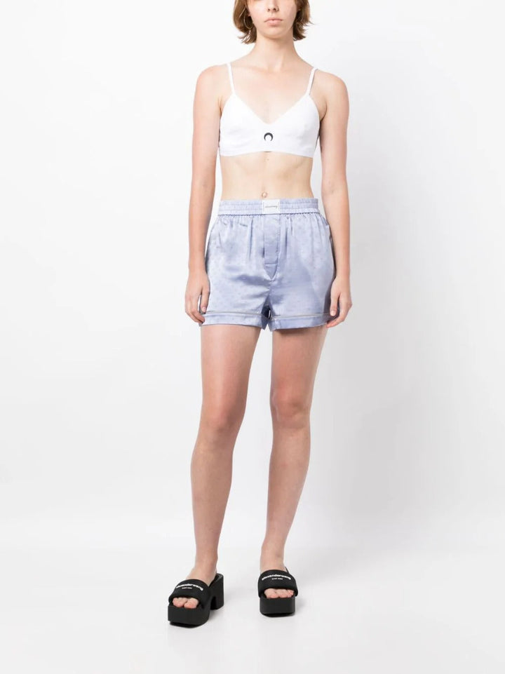 T By Alexander Wang Pajama Shorts Blue 2