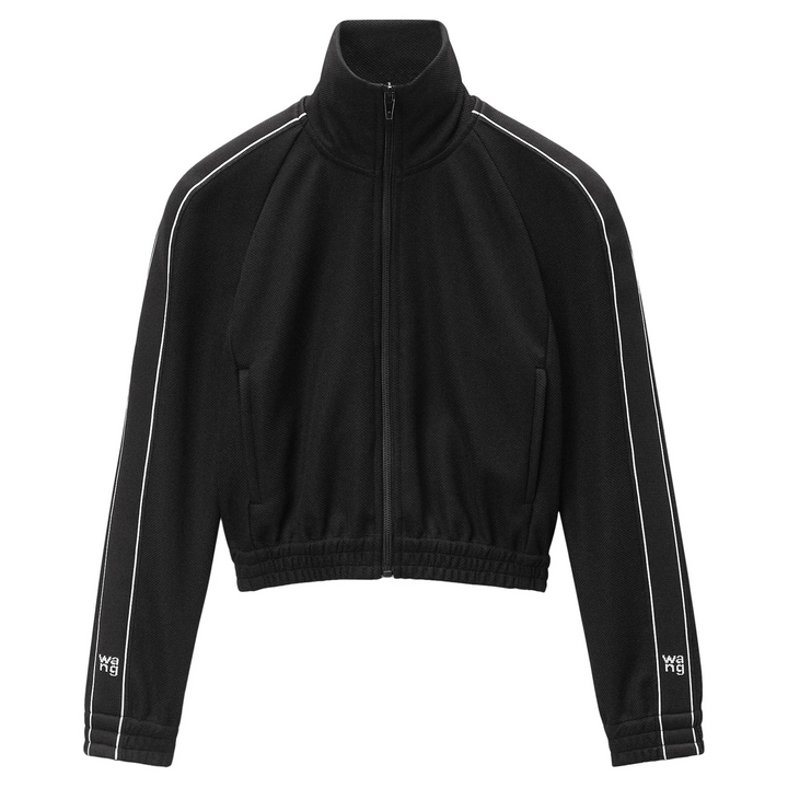 Cropped Track Jacket With Logo