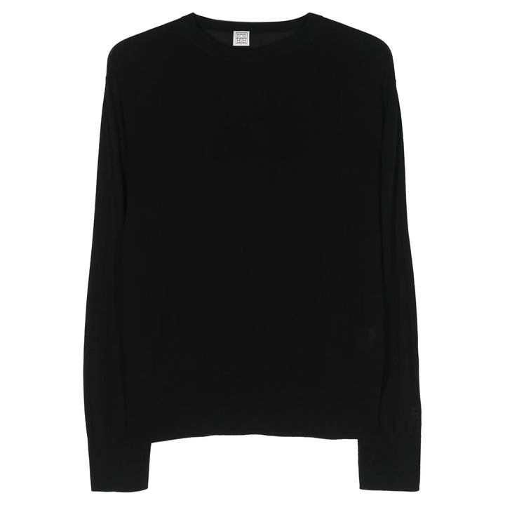 Crew-Neck Silk Cashmere Knit Top