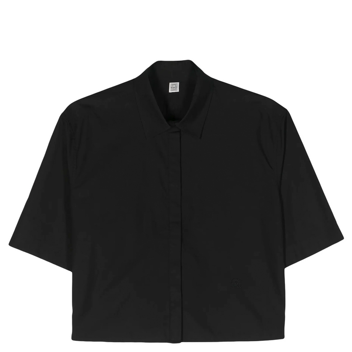 Cropped Cotton-Poplin Shirt