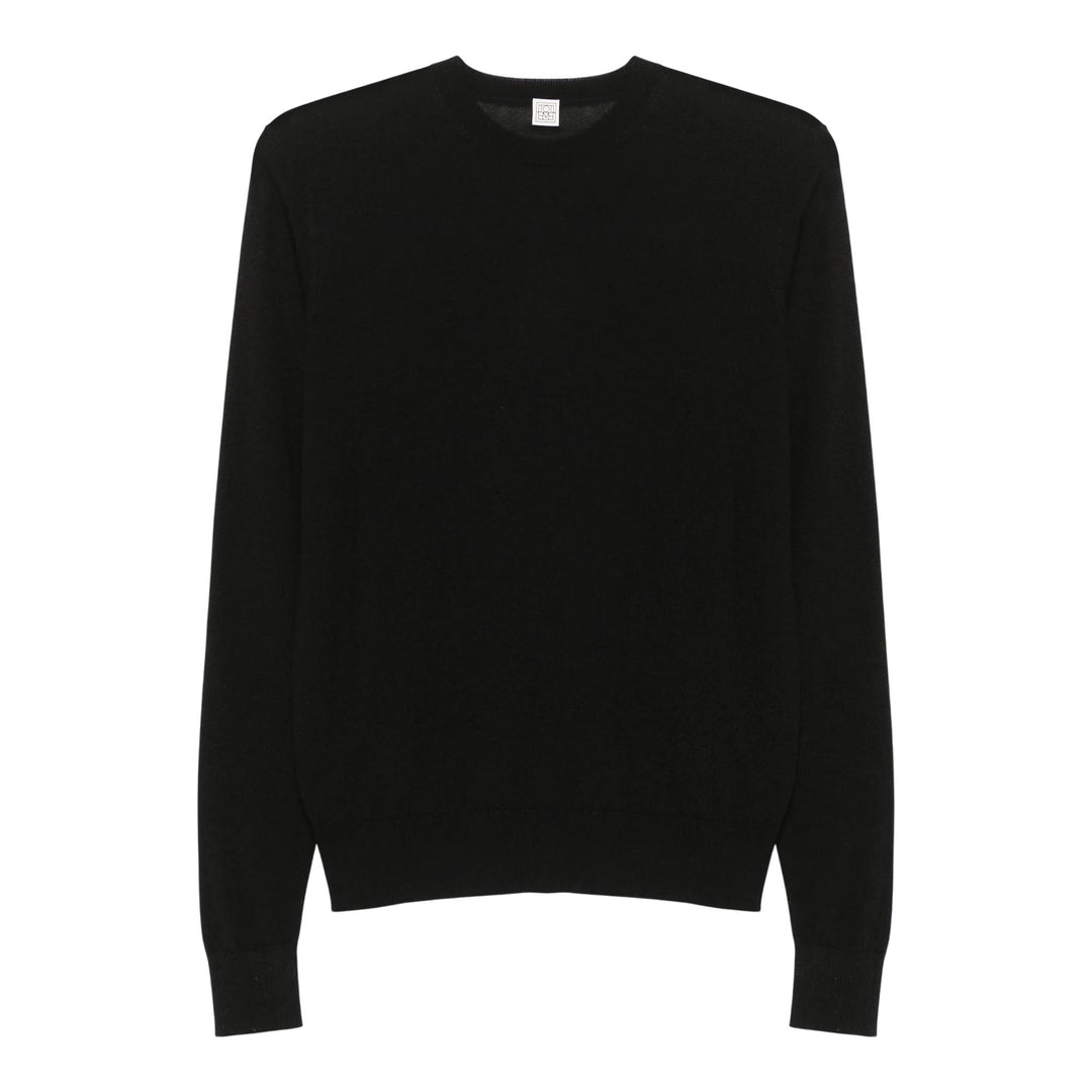 Club21 - TOTEME - Fine Crew Knit - KNIT TOPS - Black