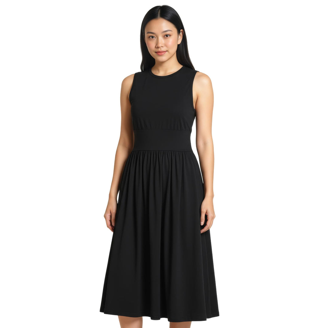 toteme sleeveless cotton tee dress Sleeveless cotton tee dress off white