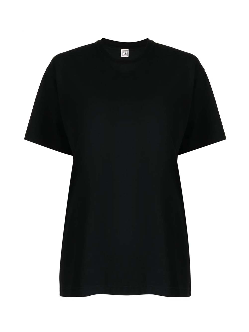 TOTEME_Straight_Cotton_Tee_Black