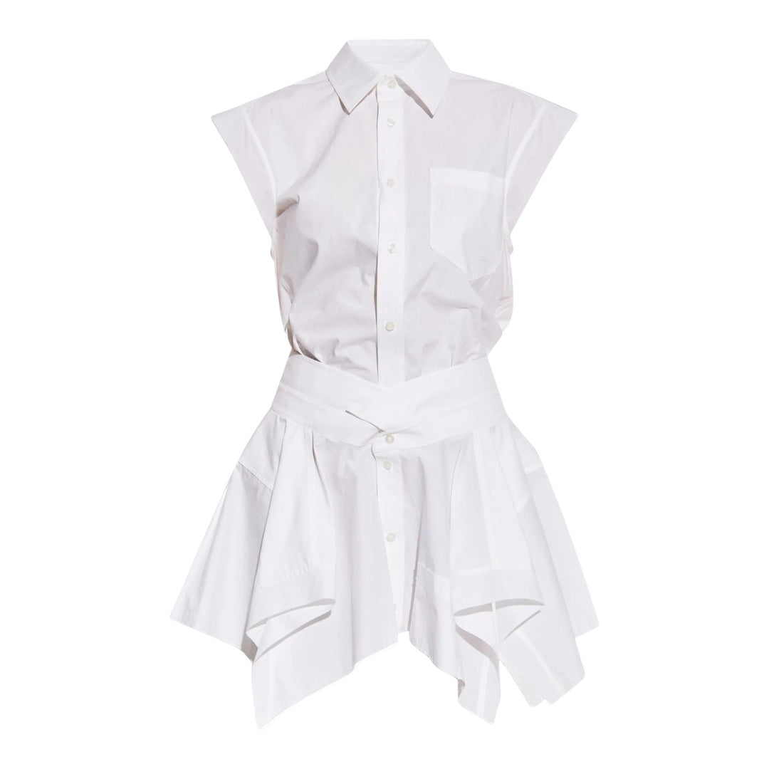 Alexander Wang Women's White Pre-Styled Cotton Shirtdress Alexander Wang Women's White Pre-Styled Cotton Shirtdress