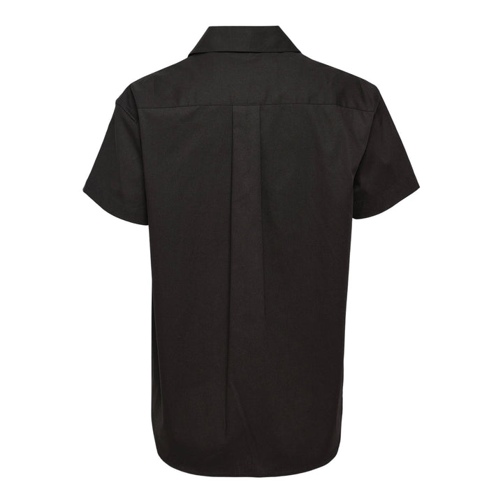 Club21 - Tao - Cotton Broad X Polyester Satin Top - BLOUSES - Black