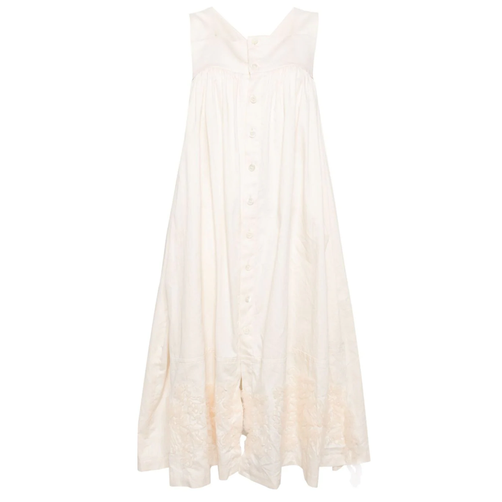 Tao_Cotton_Satin_Embroidered_Dress_White