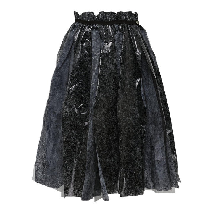 Club21 - Tao - Polyester Non-Woven Fabric Foil Skirt - SKIRTS - Black