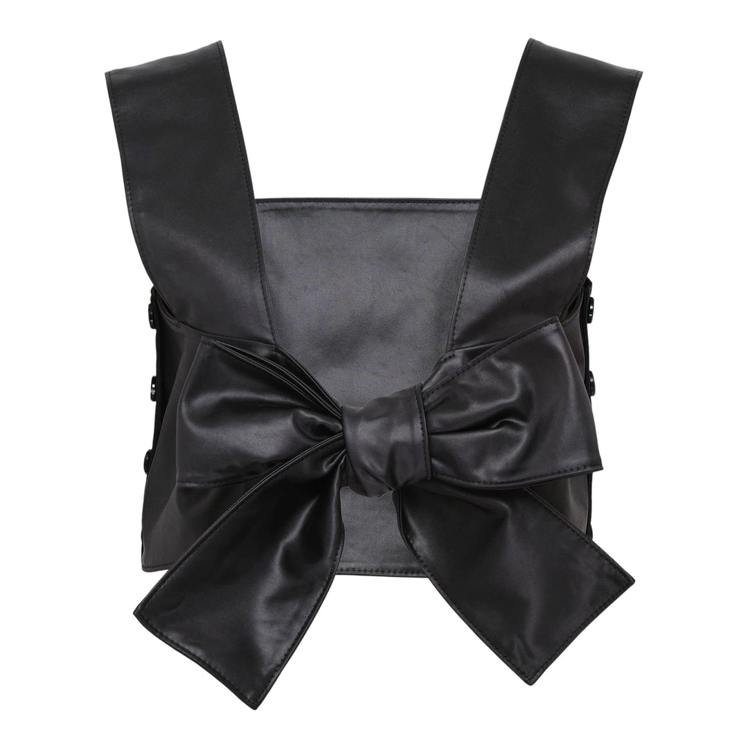 Club21 - Tao - Polyester Satin Chintz Finish Vest - VESTS - Black