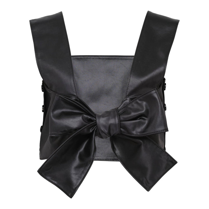 Club21 - Tao - Polyester Satin Chintz Finish Vest - VESTS - Black