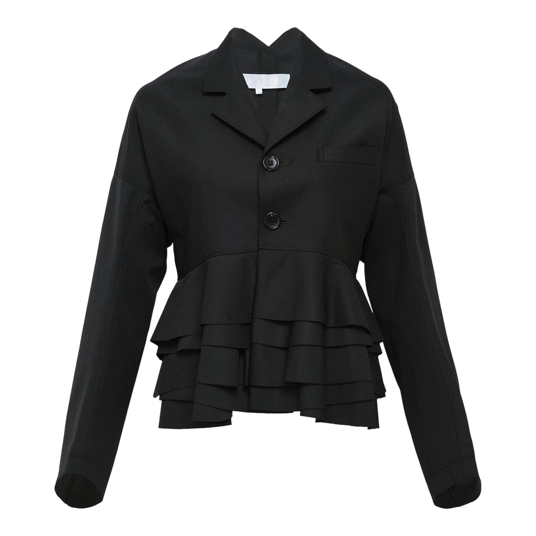 Club21 - Tao - Yarn Dyed Wool Polyester Jacket - JACKETS - Black