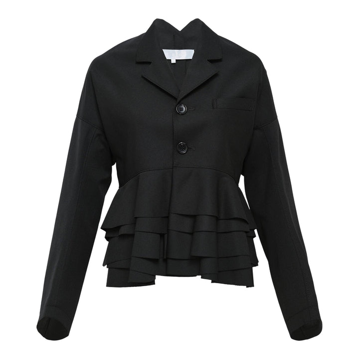 Club21 - Tao - Yarn Dyed Wool Polyester Jacket - JACKETS - Black