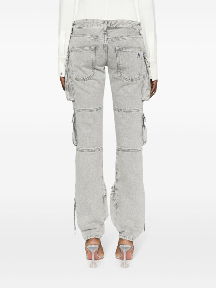 The-Attico-Essie'-Long-Cargo-Pants-Grey-4