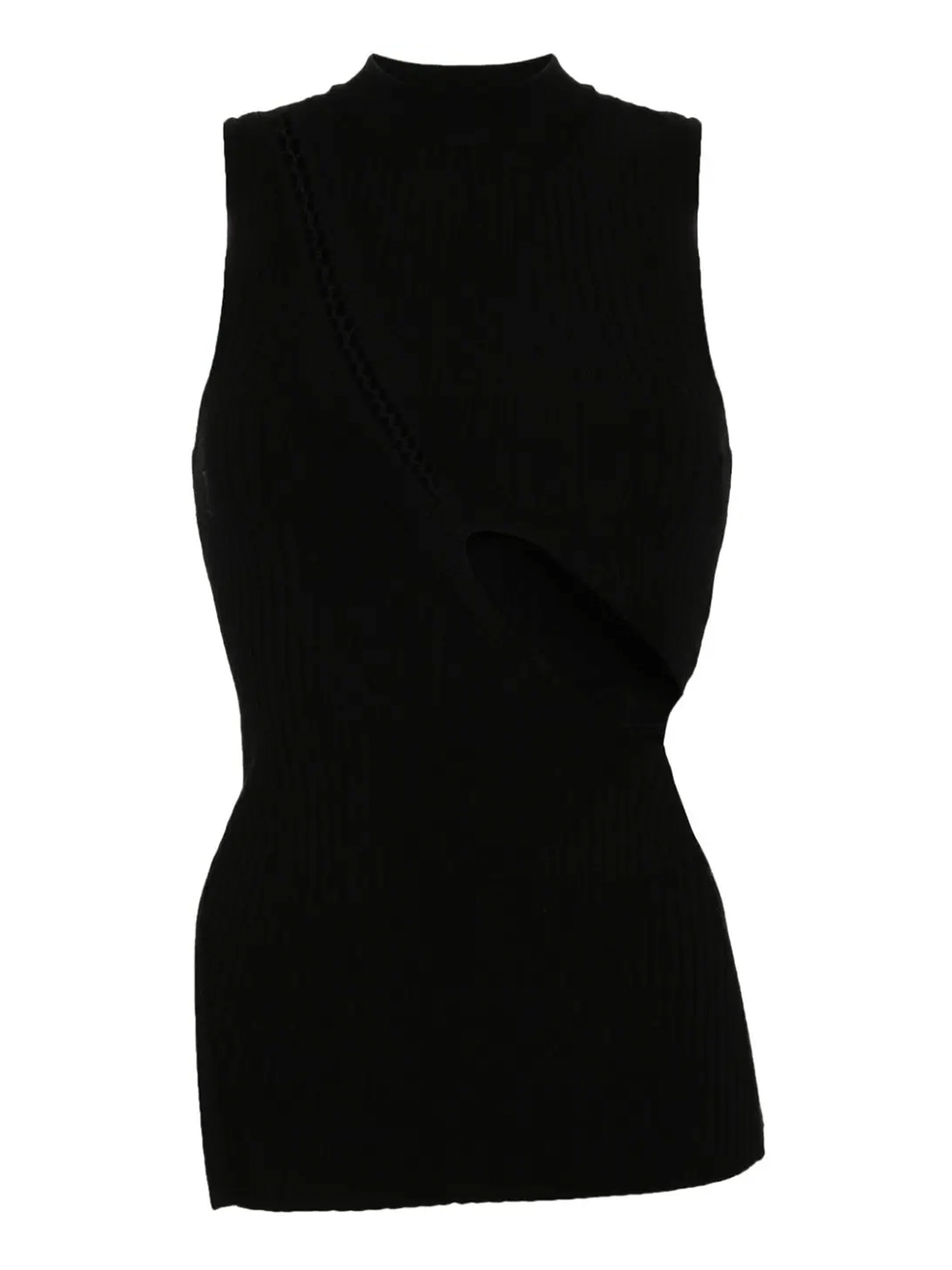 The-Attico-Knit-Top-With-Openign-Detail-Black-1