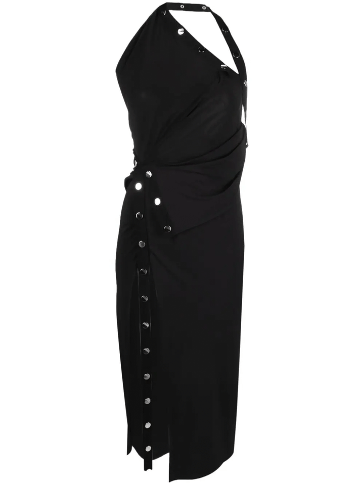 The-Attico-One-Shoulder-Midi-Dress-Black-1