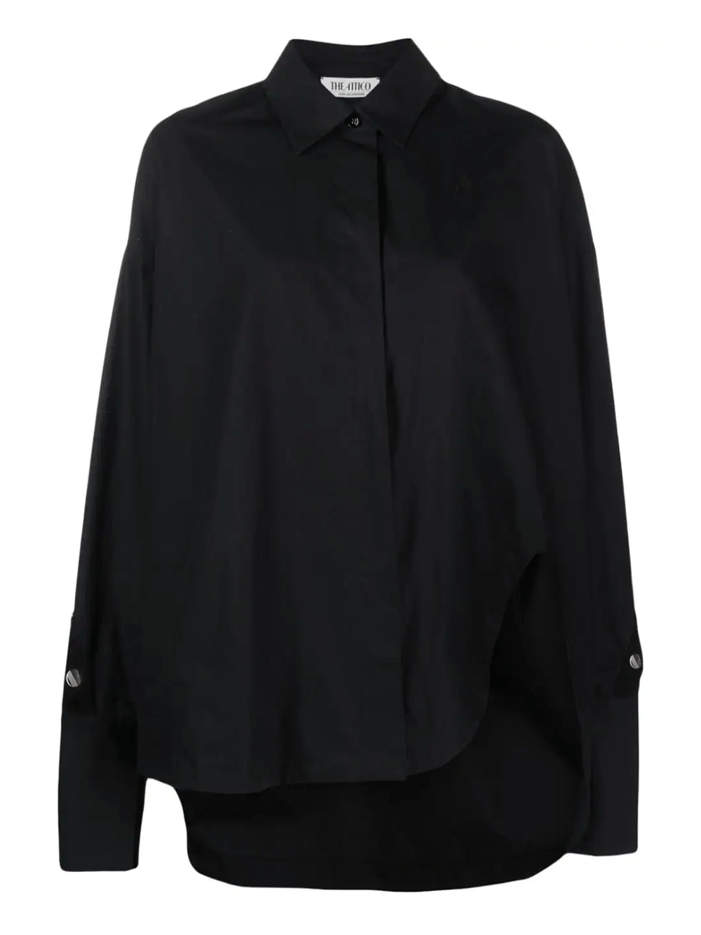 The-Attico-Shirt-With-Back-Snap-Details-Black-1