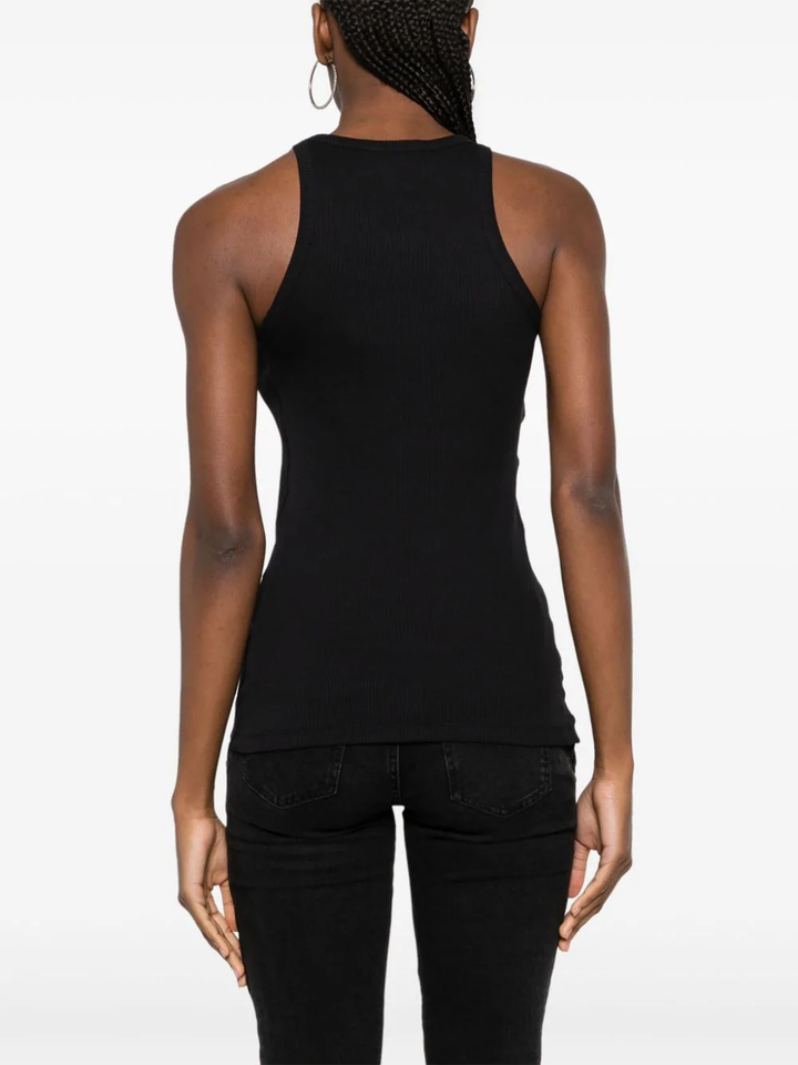 The-Attico-Tank-Top-With-Snap-Details-Black-4